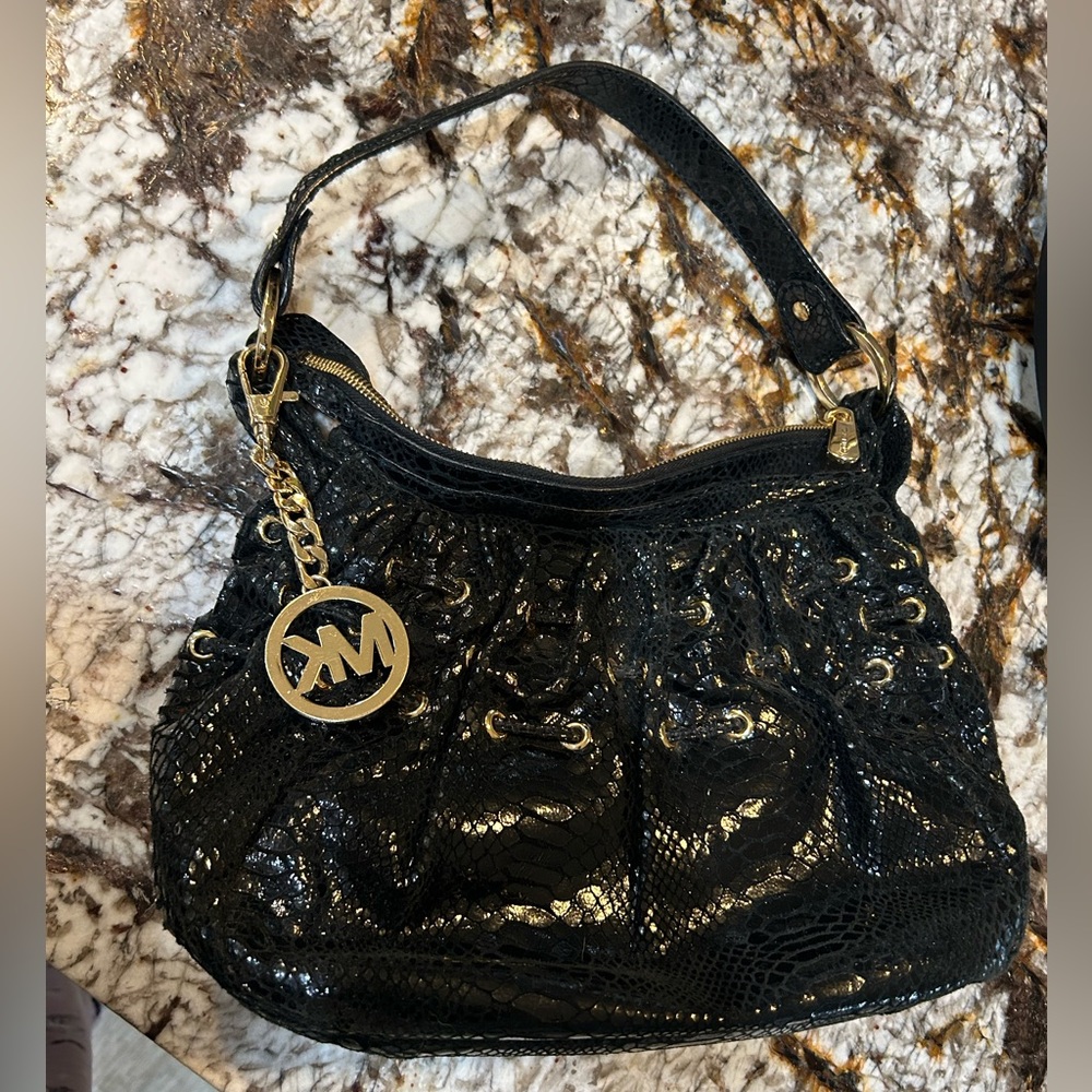 Michael Kors faux snakeskin purse